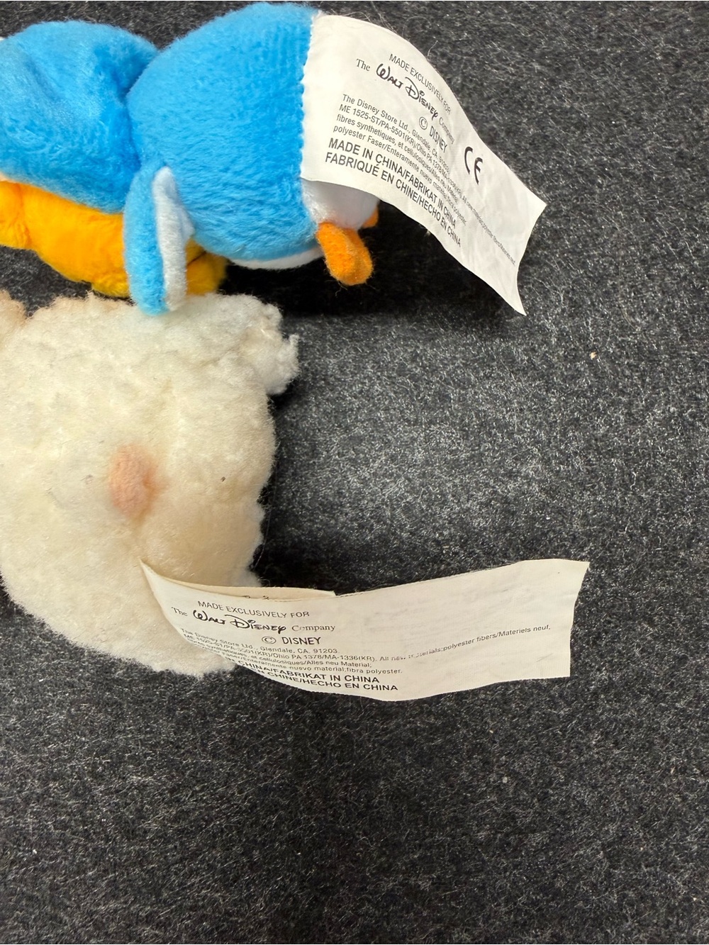 Disney store set of 2 Winnie the Pooh Plush Keychain fob penguin Outfit lamb sui - Picture 5 of 7